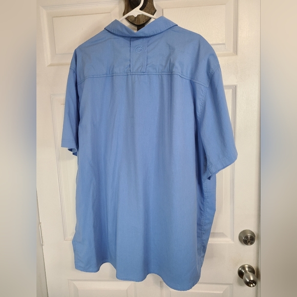 (653) Magellan Men's Short Sleeve Outdoor Sportswear Shirt, Size: 3XL, Blue - Picture 9 of 11